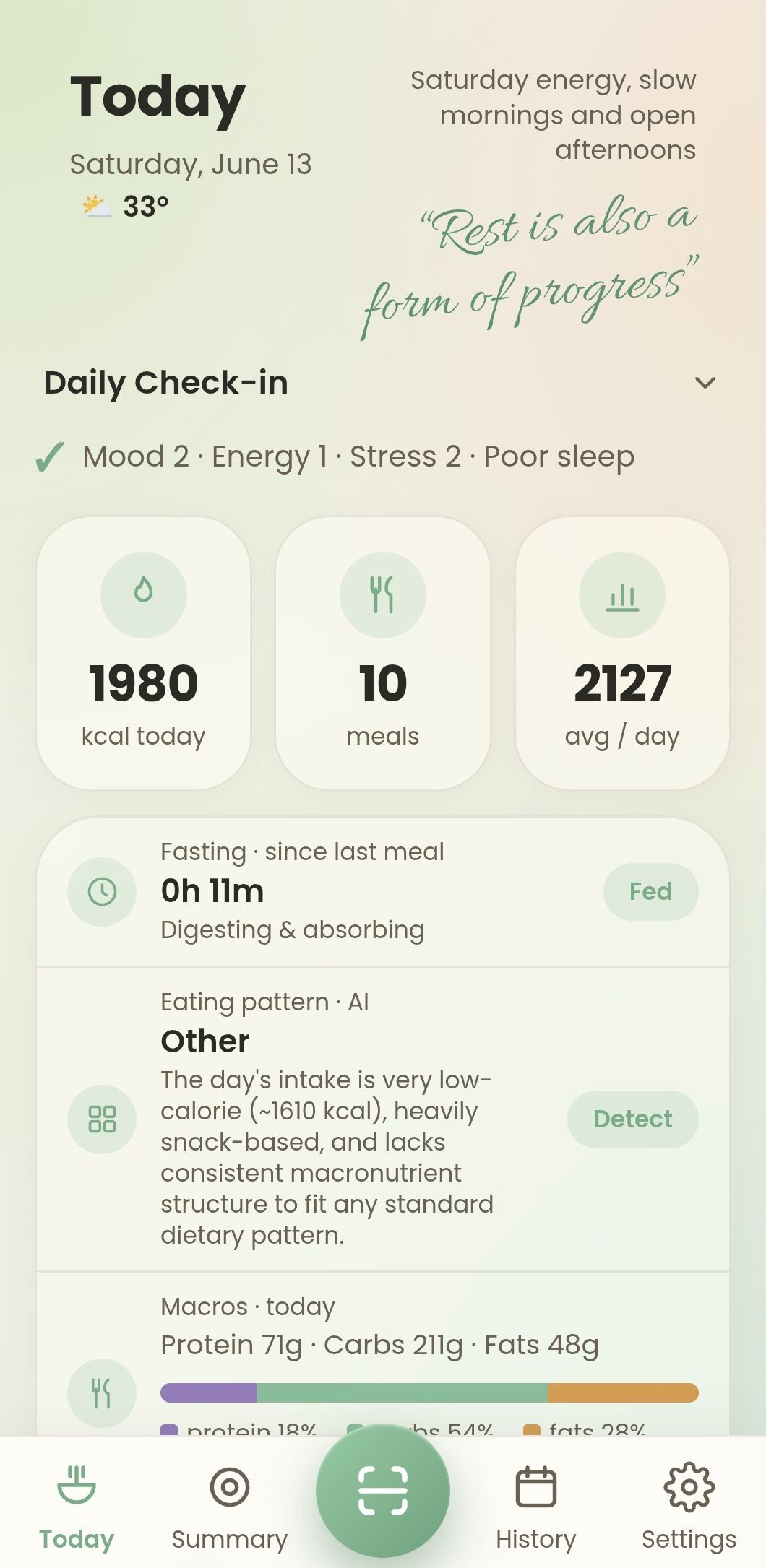 Palette Health — Today screen